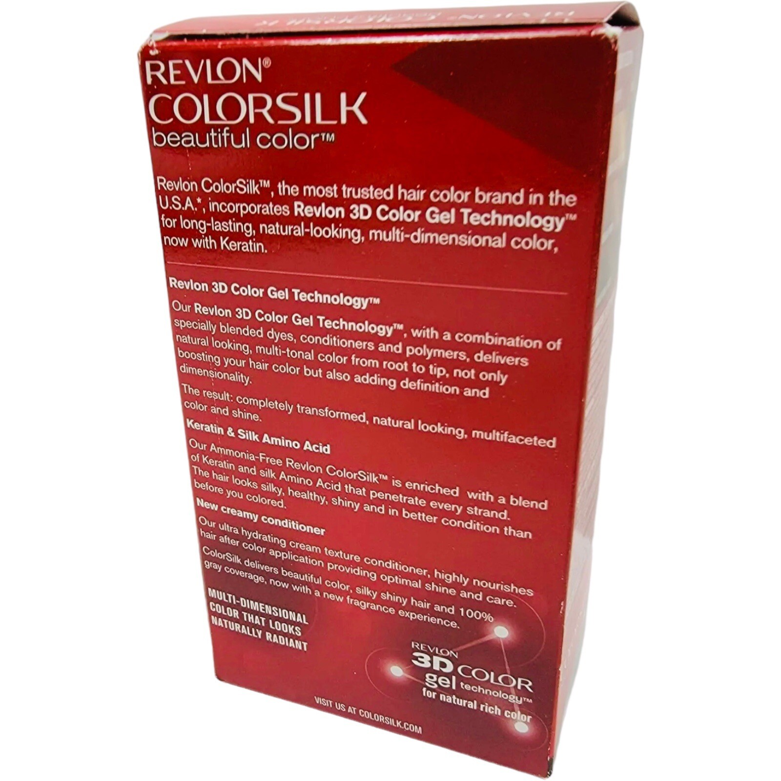 Revlon Colorsilk Beautiful #20 Brown Black Ammonia-Free 100% Gray Coverage NIB