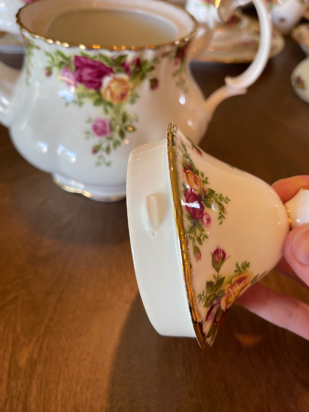 Vtg 1962 Royal Albert Old Country Roses Bone China England