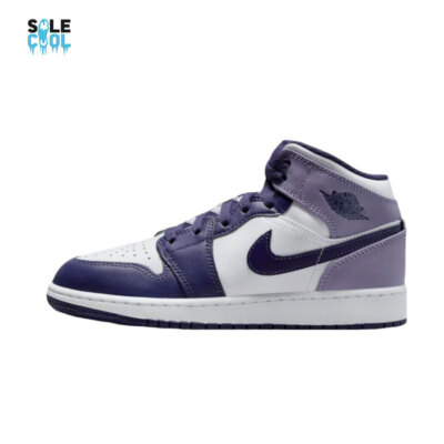 NIKE AIR Jordan 1 AJ1 Mid GS Blueberry Shoes DQ8423-515 | eBay
