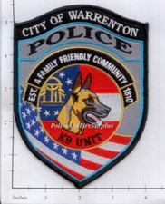 Georgia - Warrenton K-9 GA Police Dept Patch