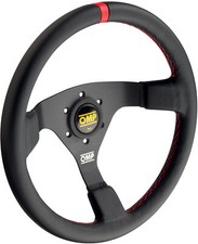 OMP WRC Steering Wheel LEATHER BLACK ANODIZED RED Race Rally Tuning Diam. 350mm