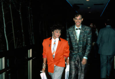 Janet Jackson and James De Barge March 1985 Old Photo 1