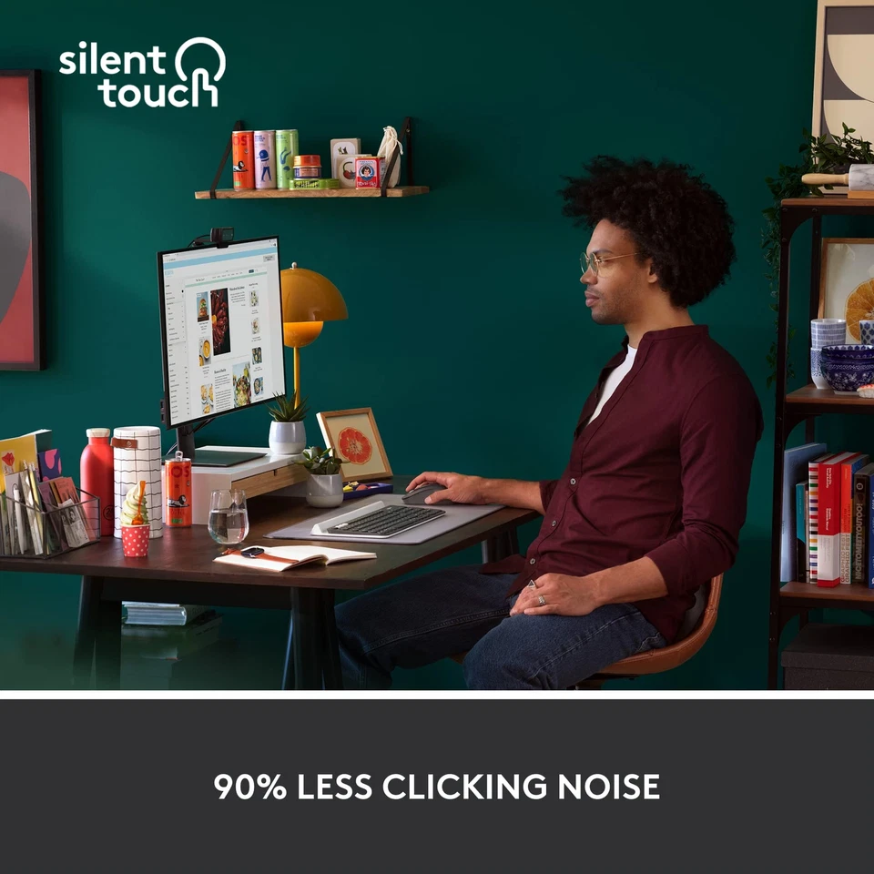 Logitech Signature M650 Wireless Mouse for Large Hands Quiet Scroll SmartWheel - Image 4 of 4