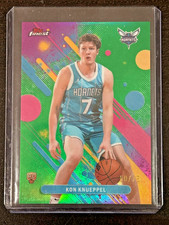 2025-26 TOPPS FINEST - KON KNUEPPEL ROOKIE RC GREEN REFRACTOR /75 SP HORNETS #4