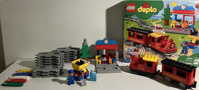LEGO DUPLO retired Steam Train Battery Powered Complete Set (no instructions)