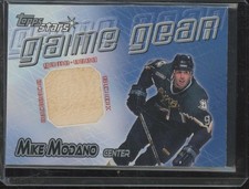 2000-01 Topps Stars Hockey MIKE MODANO Game Gear Jersey Relic NHL BIN38