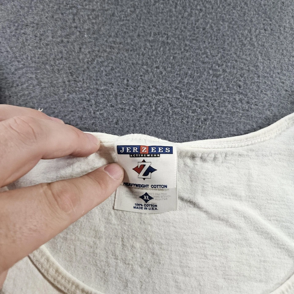 Camisa sin mangas vintage Salada Dog para hombre XL blanca Daytona Beach Surf Shop 2000 Foto 4 de 4