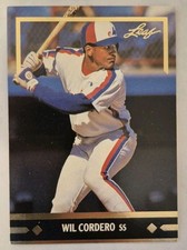 1991 Leaf Gold Rookies Wil Cordero #BC3 Montreal Expos