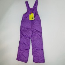All In Motion Kids Purple Snow Bib Overalls Ski Pants Water Resistant Size S
