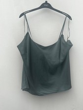 M S ROSIE Green or Moondust SATIN CAMI