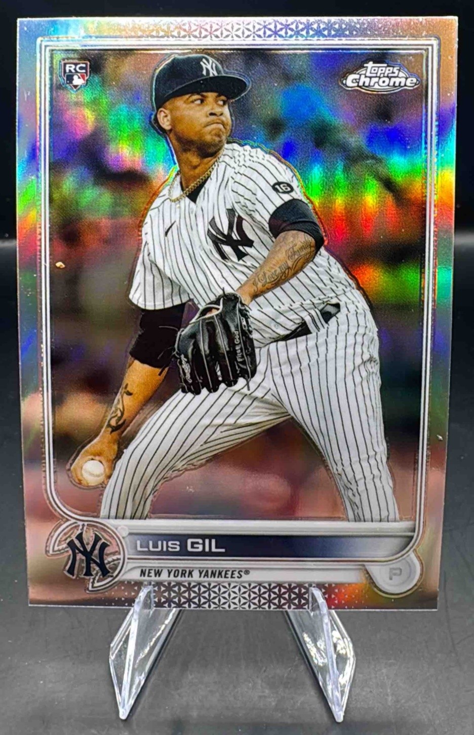 2022 Topps Chrome Luis Gil #202 Refractor RC Yankees
