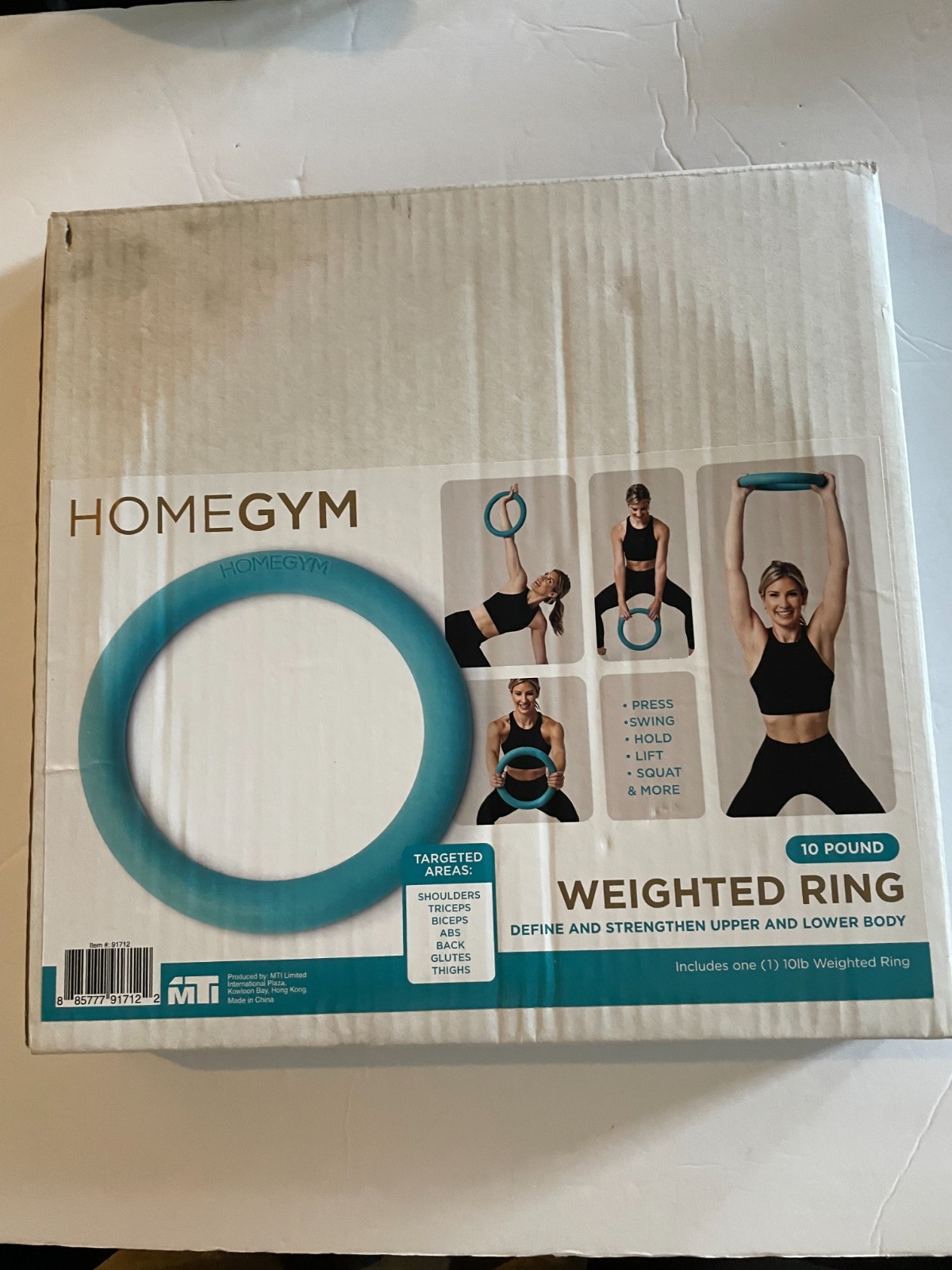 HomeGym Exercise Weight Ring, 10 lbs - Resistance Training, Tone and Strengthen.