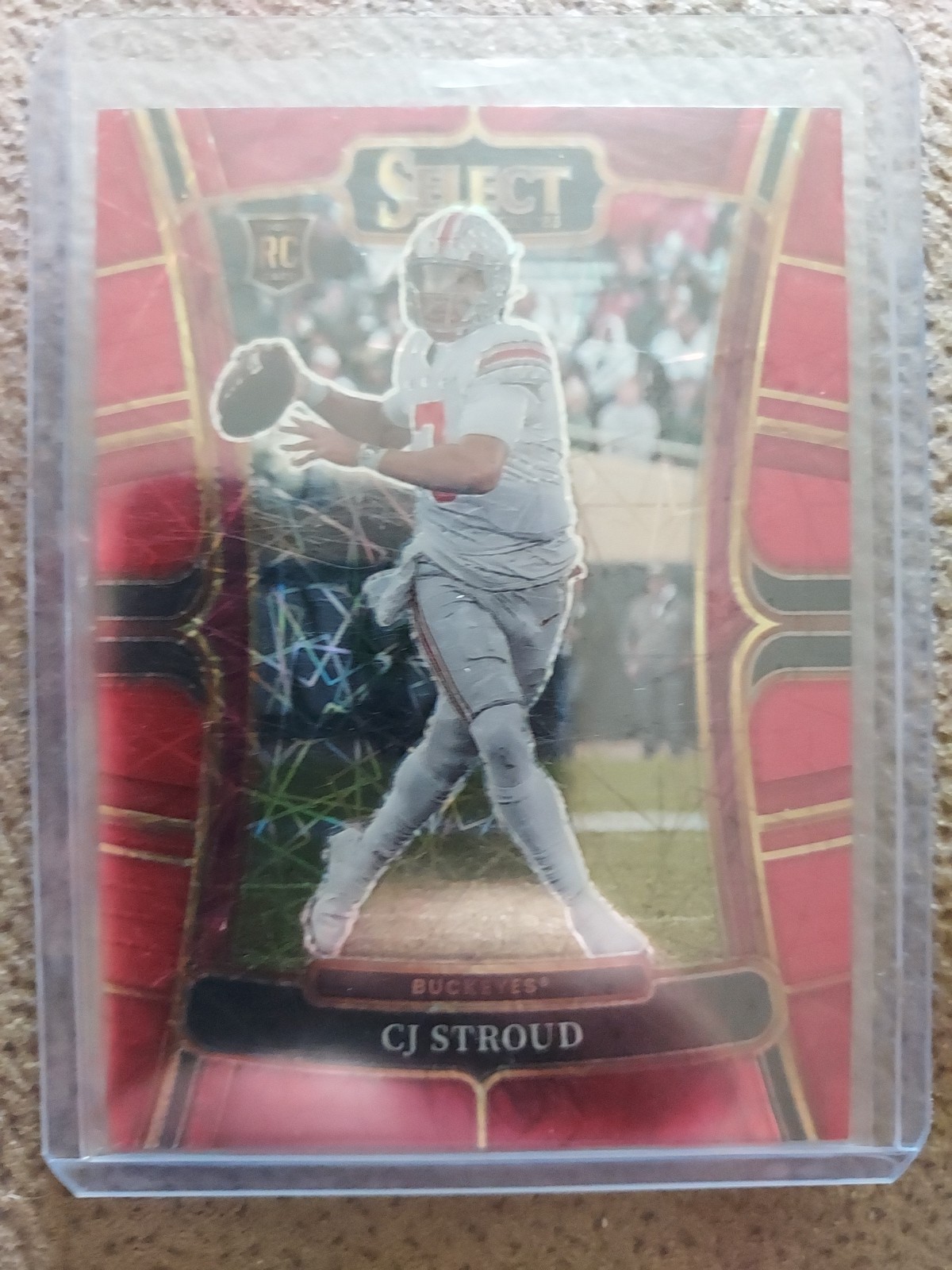 2023 Panini Select Draft Picks - Concourse C.J. Stroud #2 Red Lazer Prizm (RC)