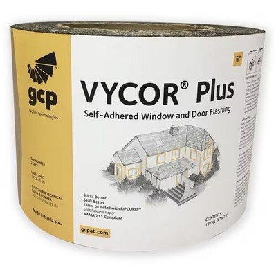 Vycor Plus Self-Adhered Window and Door Flashing - 6in. X 60ft. - One Roll
