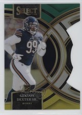 2023 Select Premier Level Green & Yellow Prizm Die-Cut Gervon Dexter Sr 1c5x