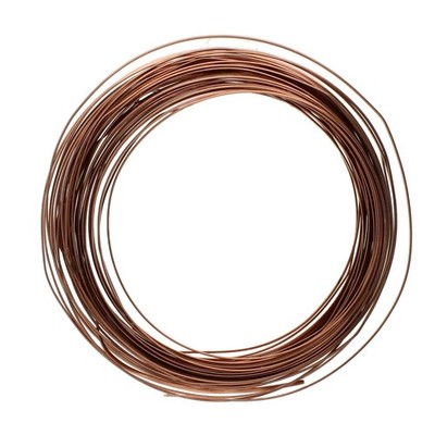 Beadsmith 18 Stärke vergoldetes Kupfer Handarbeit Draht halbrund 7 Yards Verpackung