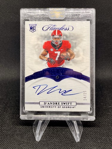 2020 Panini Flawless - Rookie Gems Signatures D'Andre Swift #RGS-DAS Sapphire 💎
