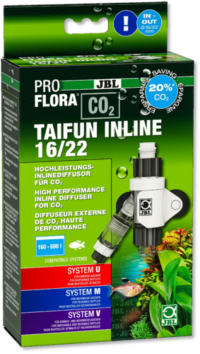 JBL ProFlora Co2 Taifun Inline 16/22 Co2 Diffusor im Filterschlauch