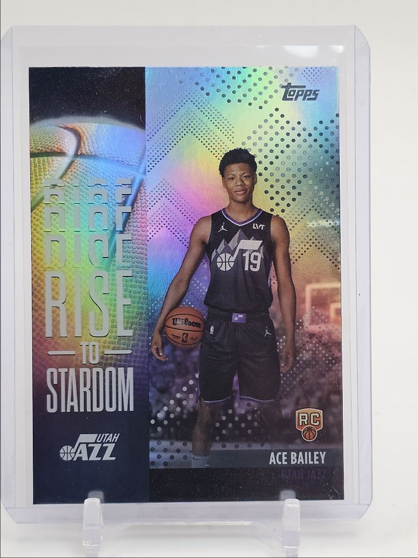 ACE BAILEY 2025-26 TOPPS RISE TO STARDOM ROOKIE HOLO JAZZ RC Q1713
