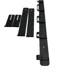 Hat And Coat Rack Wall Mounted Aluminum Alloy Hook Rack Black 2 Pack 106
