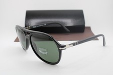 NEW PERSOL 3194-S 1041/31 BLACK SILVER AUTHENTIC SUNGLASSES 59-15