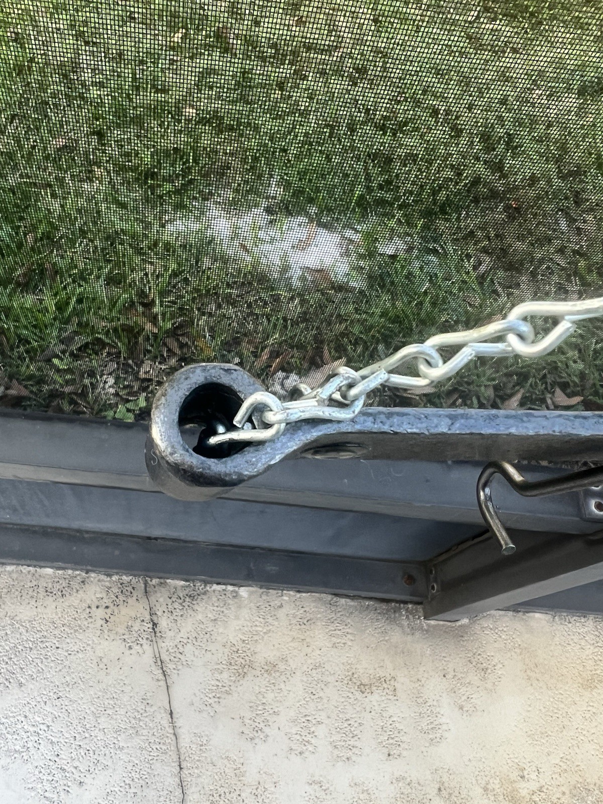 Enclume 36 Inch Rolled End Pot Rack Hammered Finish 6 Pot Hooks Made In USA