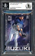 Ichiro Suzuki Auto Topps Project 2020 Ben Baller Card 1 2001 Silver #1/1 Beckett