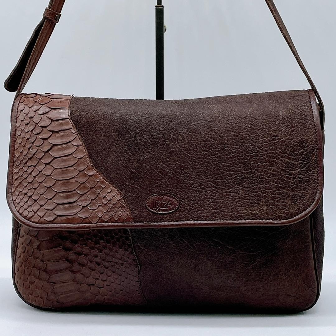 IBIZA Patchwork Python Leather Crossbody Bag Wome… - image 2