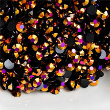 Flatback Rhinestones round Gems for Nails Art and Crafts 4000Pcs SS12 3Mm AB Cry