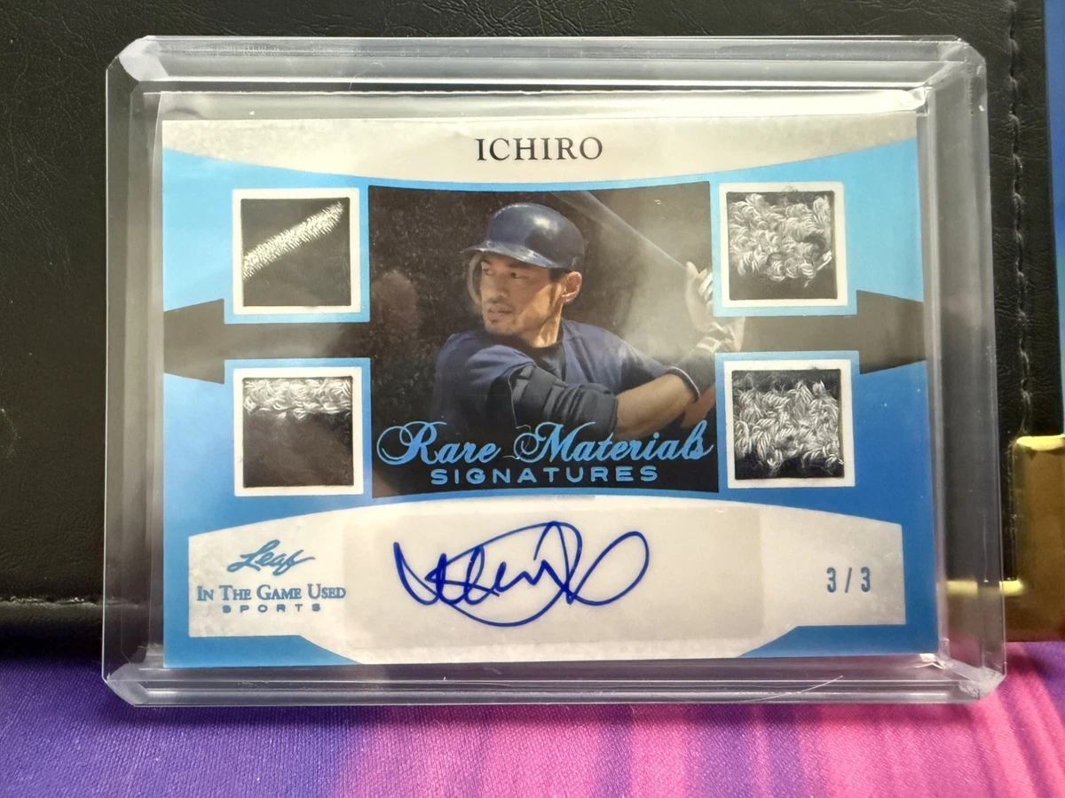 Leaf Ichiro Suzuki Autographed Baseball Sports Trading Cards