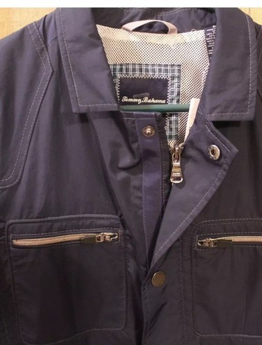 Tommy Bahama Hombre Ocean Line Todo Clima Forrada Chaqueta de Lluvia Nueva Con Etiquetas Talla Pequeña - Imagen 2 de 6