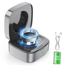 Wireless Charging Case Compatible with Oura Ring Gen 4 Charger Size 10, 600mAh