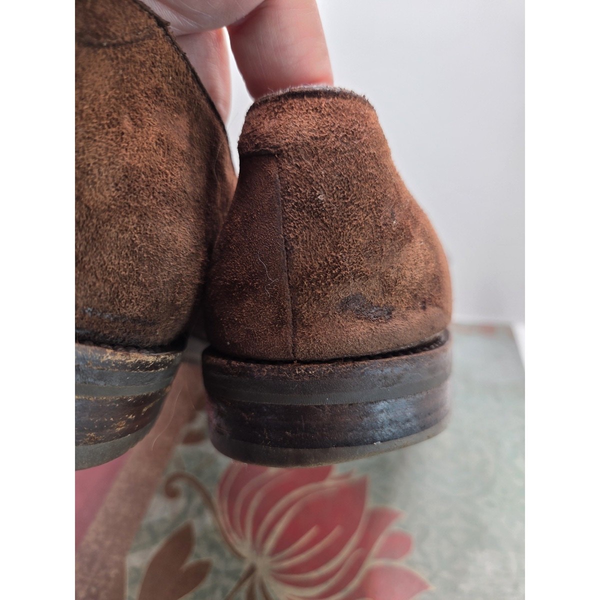 Cole Haan Mens Monk Strap in Mocha Suede Shoes Vibram Outsoles Size 10 D Italy Cole Haan Mens Monk Strap in Mocha Suede Shoes Vibram  main image 2