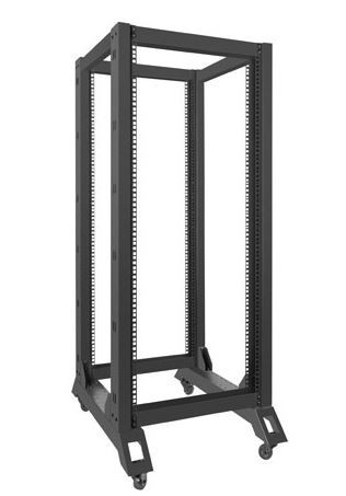 5901969409673 Stojak otwarty 27U 600x800mm czarny LANBERG - Zdjęcie 4 z 6