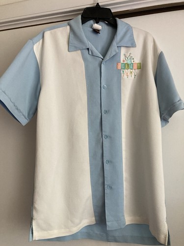Universal Studios Cabana Bay Beach Resort Galaxy Bowl Bowling 🎳 Shirt, Sz M