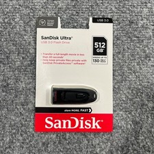 SanDisk Ultra USB 3.0 Flash Drive 512GB 130 MB/s Storage Gigs SDCZ48-512G-AW46