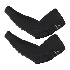 2 PCS Padded Elbow Forearm Sleeves Compression Arm Protective Support