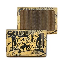 Glue-Free Refillable Cat Scratcher Box  Mess-Containing Cat Lounge  Pad  E...