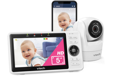 VTech WiFi Baby Monitor with Camera and Audio, 1080p Camera & 5'' HD Screen VM901