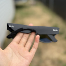Ray-Ban Men  s Square Sunglasses Black Plastic Frame Gray Mirrored Lenses