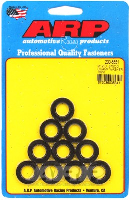 #ad ARP for M12 ID .875 OD chamfer black washers 200 8551 $23.89