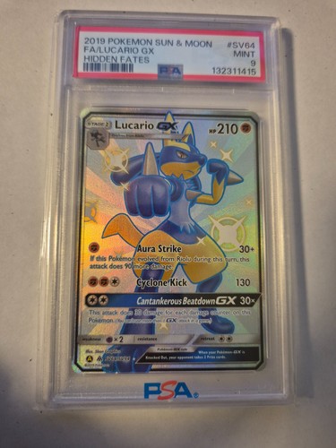 Lucario-GX graded PSA 9 for sale on eBay