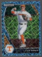 2021 Panini Prizm Draft Picks #PDP154 Liam Spence Blue Velocity Prizm