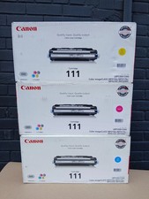 Genuine Canon 111 3-Color Toner Set CRG-111 Cyan, Magenta, Yellow We Ship Fast