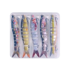 3D Jointed Fishhooks Lures Treble Hook Hard Crankbait Sinking Tackle Swimbait