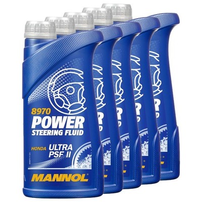 Hydrauliköl MANNOL Power Steering Fluid Honda 5x 1 Liter Servo Lenkung Öl Honda