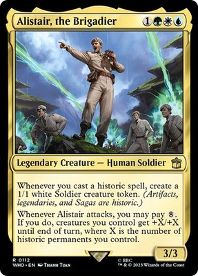 MTG - Alistair, the Brigadier - Doctor Who - Magic the Gathering