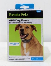 Premier Pet GPS Dog Fence Circular Wireless Boundary Rechargeable Dog Collar