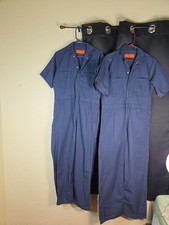 Universal Overall Company Navy Blue Work Coverall Lot 2 Tag Sz 38 Measures 36x29