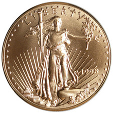 1998 $50 American Gold Eagle 1 oz Brilliant Uncirculated 5522.14 per troy oz